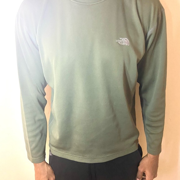 Used The North Face green Large Long sleeve , Punk Outdoor y2k Green - Picture 6 of 11
